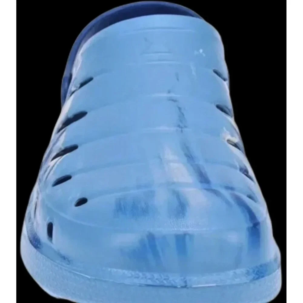 Rugged Shark Men’s Clogs SIZE 8 Blue Swirl Sandals Waterproof Floatable NEW